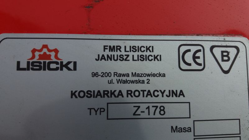 Косарка роторна Lisicki 1.35 до трактора (Лісіцьки / Лисички)